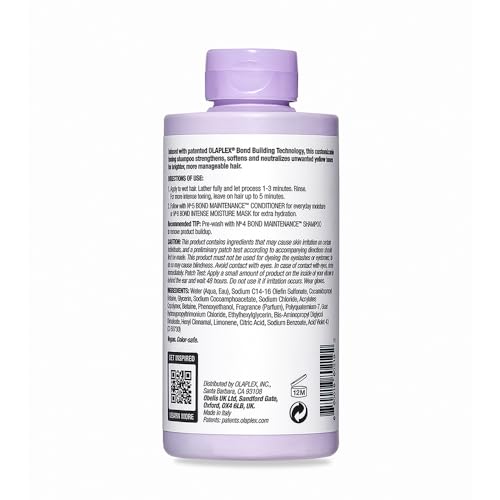 Olaplex No. 4P Purple Toning Shampoo for Blonde, Lightened, & Grey Hair, 8.5 fl oz