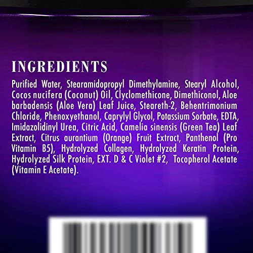 Botanic Hearth Purple Hair Mask 8 oz - Silver & Blonde Hair Toner with Coconut Oil