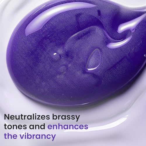 Purple Shampoo for Blondes and Gray Hair - Brass-Banishing with Vitamin B5 - 6.8fl oz